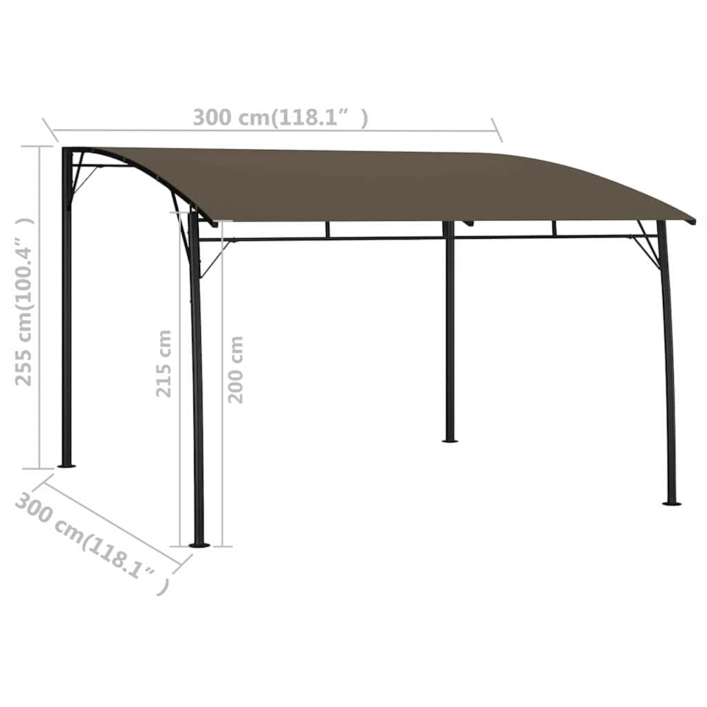 Skėčiai 3 x 3 x 2,55 m Taupe Skėčiai 3 x 3 x 2,55 m Taupe