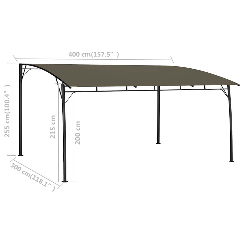 Skėčiai 4 x 3 x 2,55 m Taupe Skėčiai 4 x 3 x 2,55 m Taupe