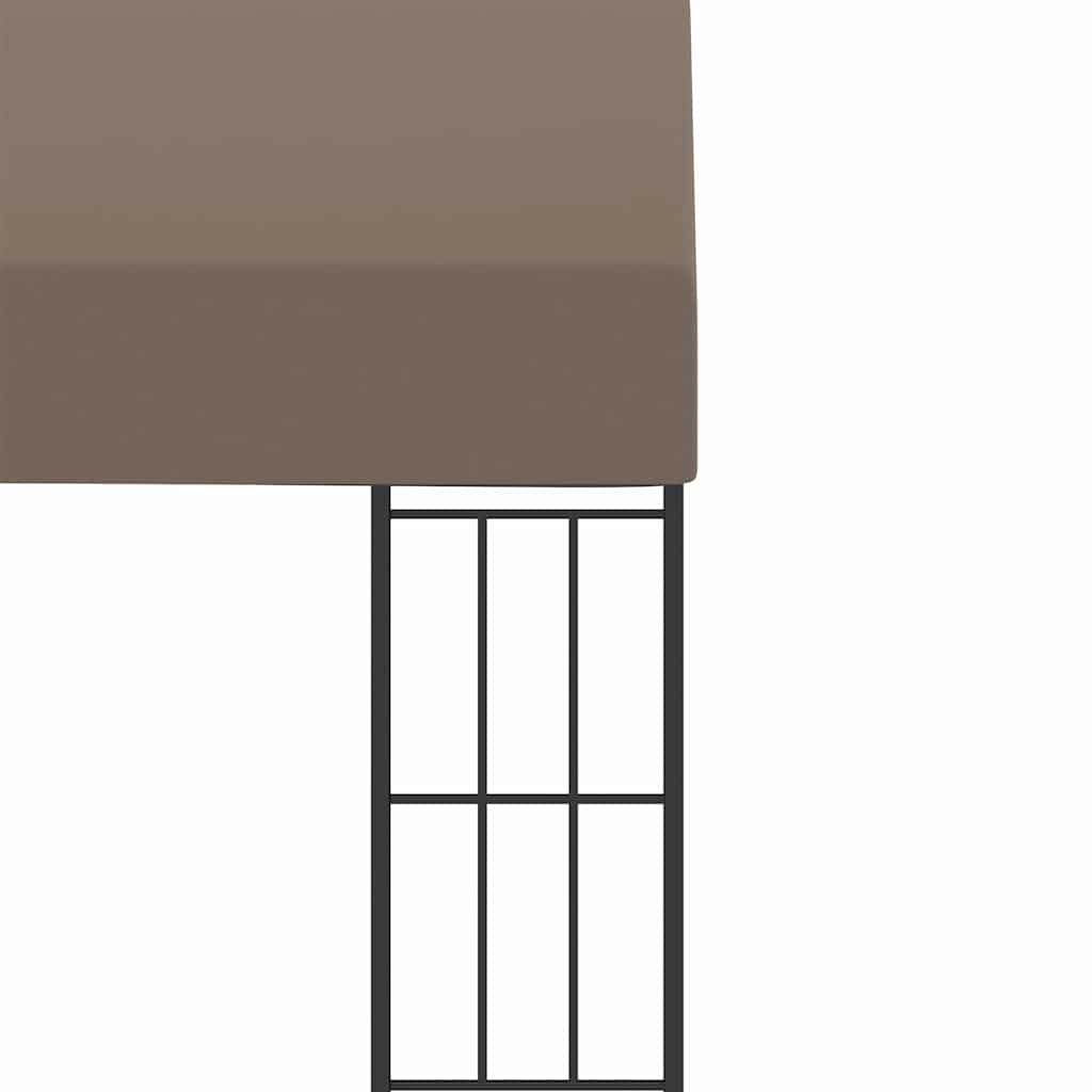 Prie sienos montuojama pavėsinė, taupe spalvos, 6x3m, audinys Prie sienos montuojama pavėsinė, taupe spalvos, 6x3m, audinys - Image 5