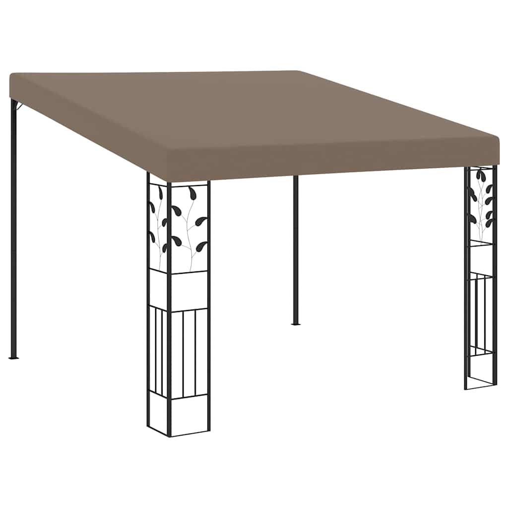 Prie sienos montuojama pavėsinė, taupe spalvos, 3x3x2,5m Prie sienos montuojama pavėsinė, taupe spalvos, 3x3x2,5m - Image 2