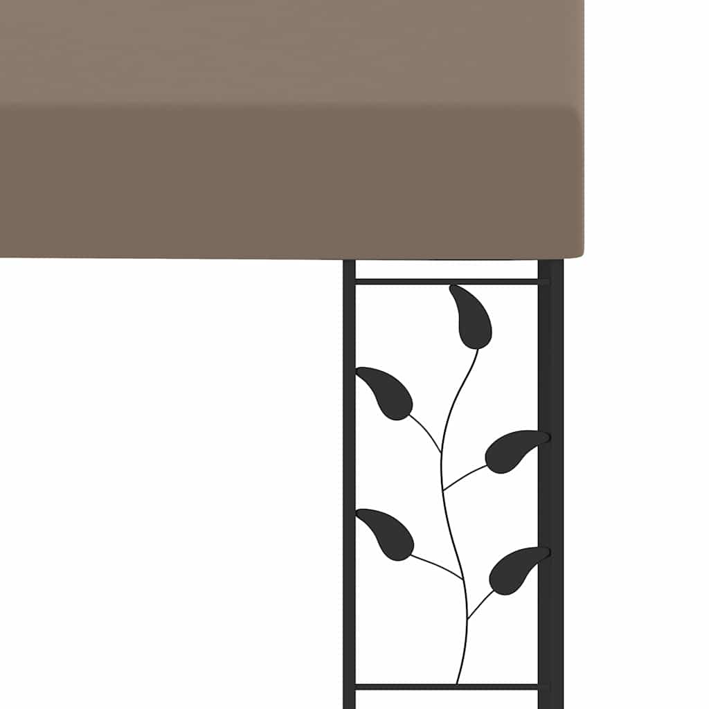Prie sienos montuojama pavėsinė, taupe spalvos, 3x3x2,5m Prie sienos montuojama pavėsinė, taupe spalvos, 3x3x2,5m - Image 5