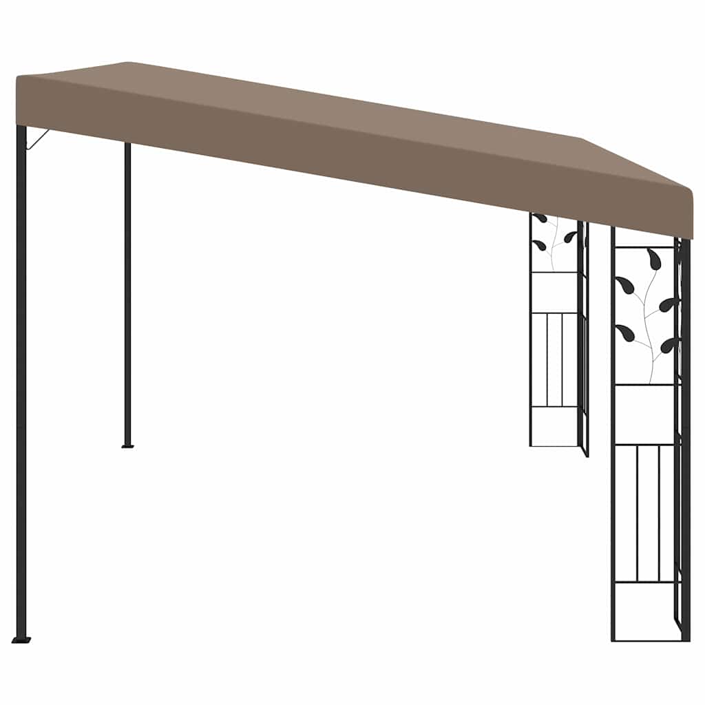 Prie sienos montuojama pavėsinė, taupe spalvos, 4x3x2,5m Prie sienos montuojama pavėsinė, taupe spalvos, 4x3x2,5m - Image 3