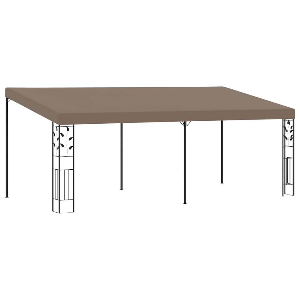 Prie sienos montuojama pavėsinė, taupe spalvos, 6x3x2,5m Prie sienos montuojama pavėsinė, taupe spalvos, 6x3x2,5m - Image 2