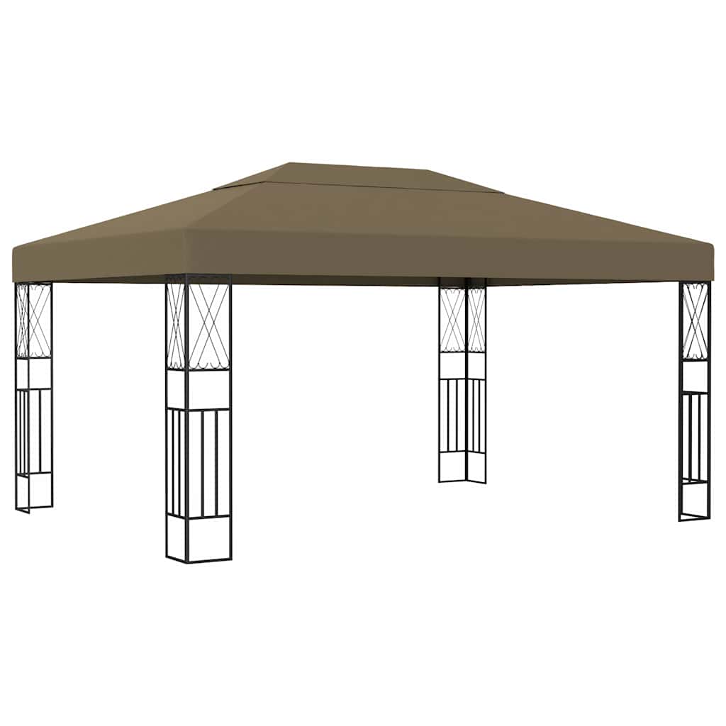 Pavėsinė, taupe spalvos, 3x4m, audinys Pavėsinė, taupe spalvos, 3x4m, audinys - Image 2