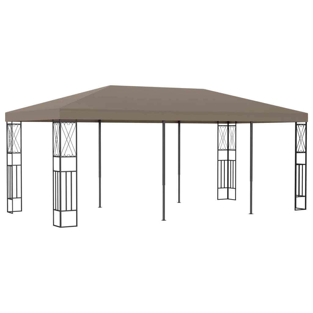 Pavėsinė, taupe spalvos, 6x3m, audinys Pavėsinė, taupe spalvos, 6x3m, audinys - Image 2