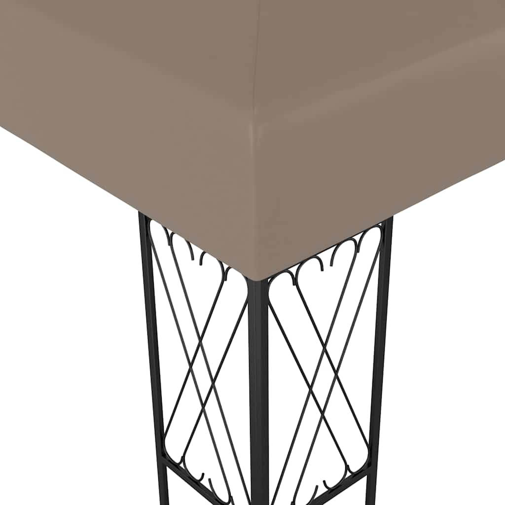 Pavėsinė, taupe spalvos, 6x3m, audinys Pavėsinė, taupe spalvos, 6x3m, audinys - Image 4