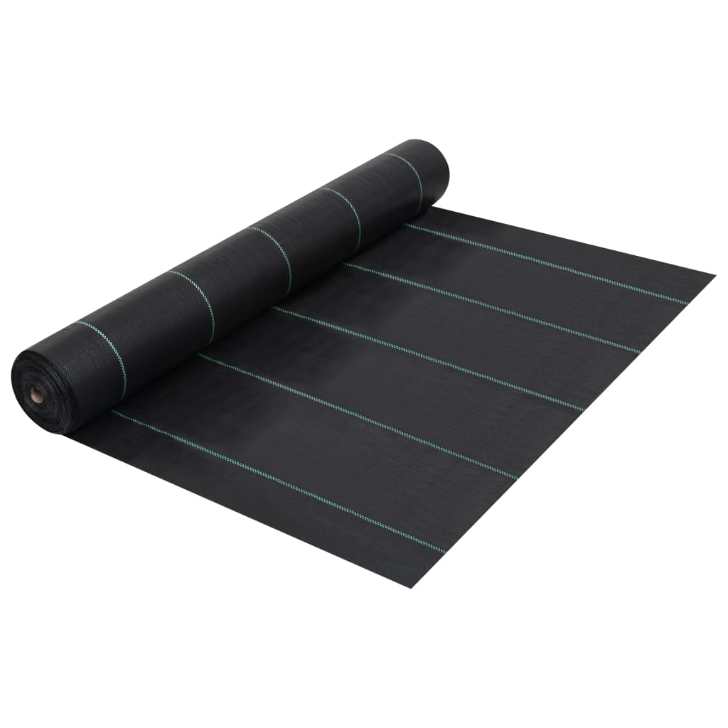 Agroplėvelė nuo piktžolių ir šaknų, juoda, 2x10m, PP Agroplėvelė nuo piktžolių ir šaknų, juoda, 2x10m, PP - Image 2
