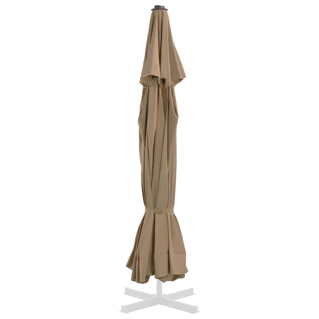 Pakaitinis audinys lauko skėčiui nuo saulės, taupe, 515cm Pakaitinis audinys lauko skėčiui nuo saulės, taupe, 515cm - Image 4