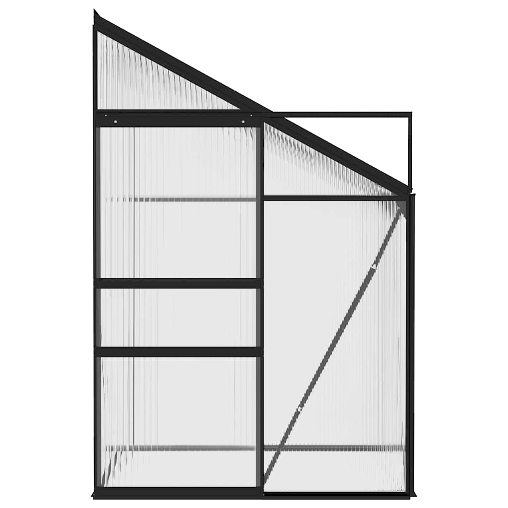 Šiltnamis, antracito spalvos, aliuminis, 2,59m³ Šiltnamis, antracito spalvos, aliuminis, 2,59m³ - Image 4