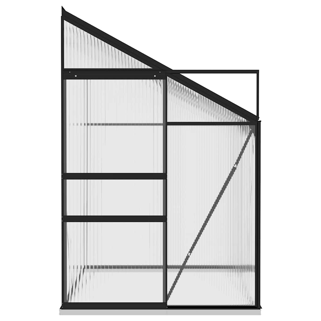 Šiltnamis, antracito spalvos, aliuminis, 3,97m³ Šiltnamis, antracito spalvos, aliuminis, 3,97m³ - Image 4