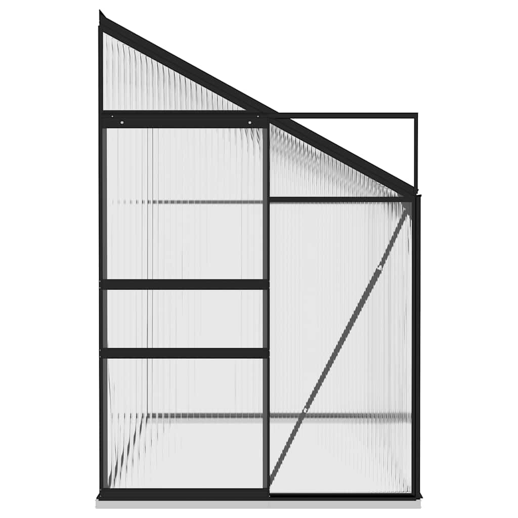 Šiltnamis, antracito spalvos, aliuminis, 5,24m³ Šiltnamis, antracito spalvos, aliuminis, 5,24m³ - Image 4