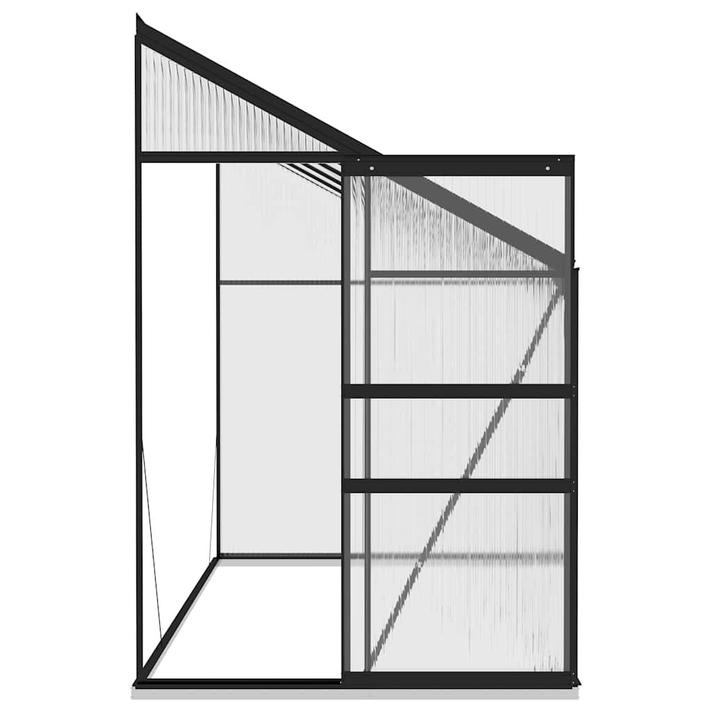 Šiltnamis, antracito spalvos, aliuminis, 6,5m³ Šiltnamis, antracito spalvos, aliuminis, 6,5m³ - Image 5
