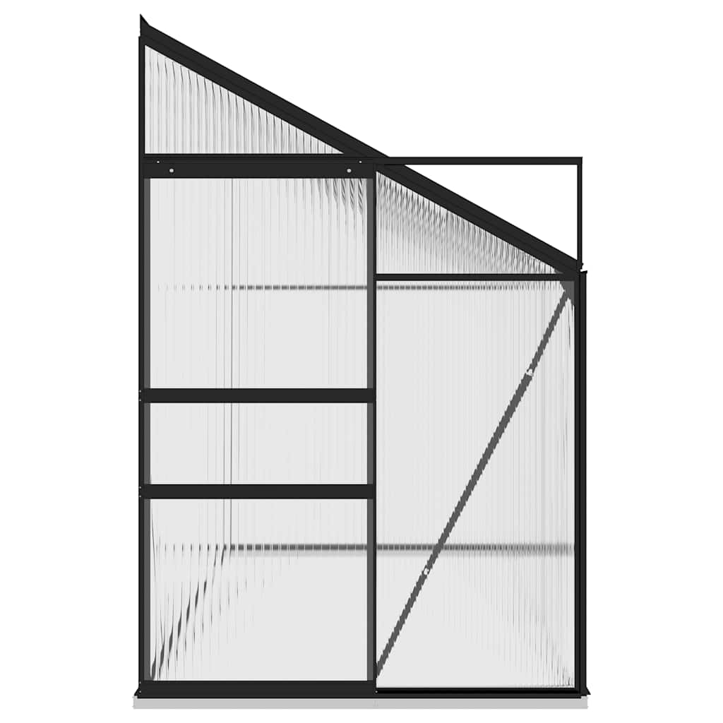 Šiltnamis, antracito spalvos, aliuminis, 7,77m³ Šiltnamis, antracito spalvos, aliuminis, 7,77m³ - Image 4