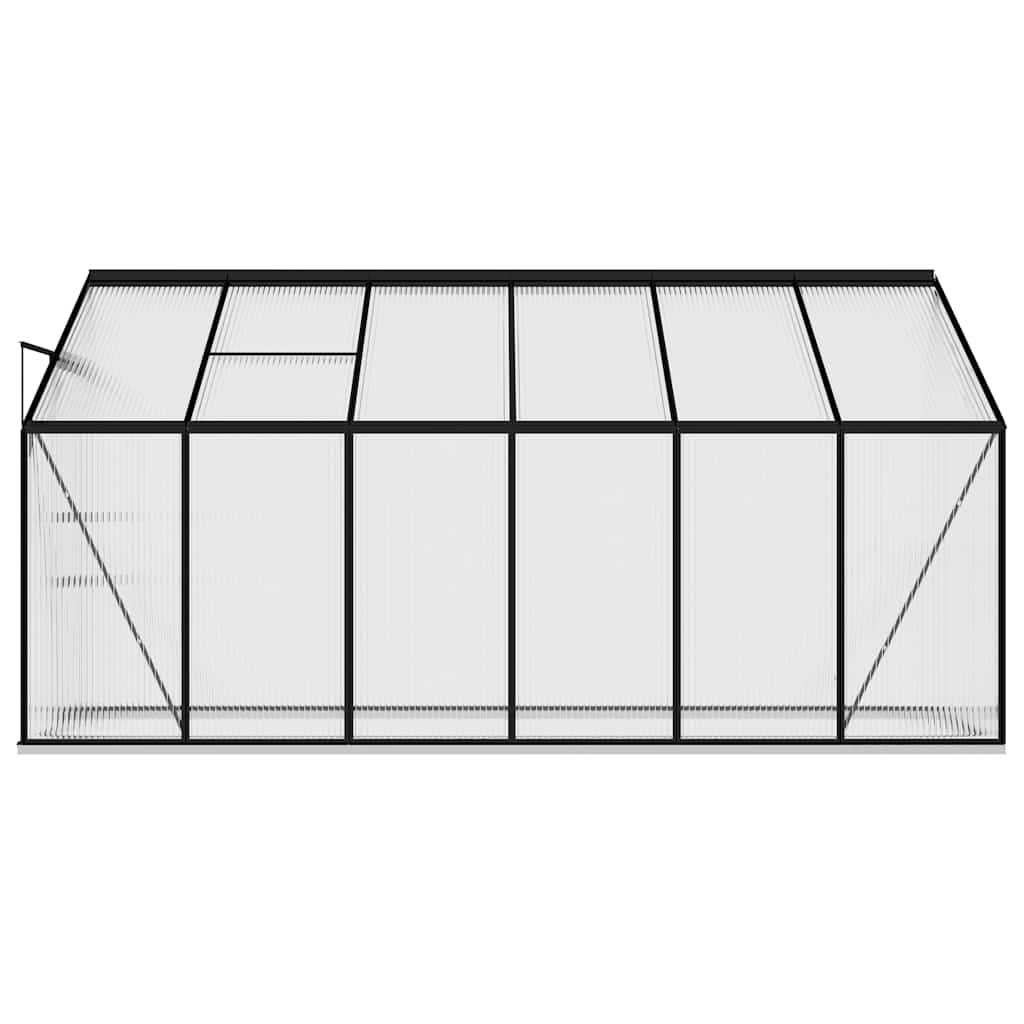 Šiltnamis, antracito spalvos, aliuminis, 7,77m³ Šiltnamis, antracito spalvos, aliuminis, 7,77m³ - Image 6