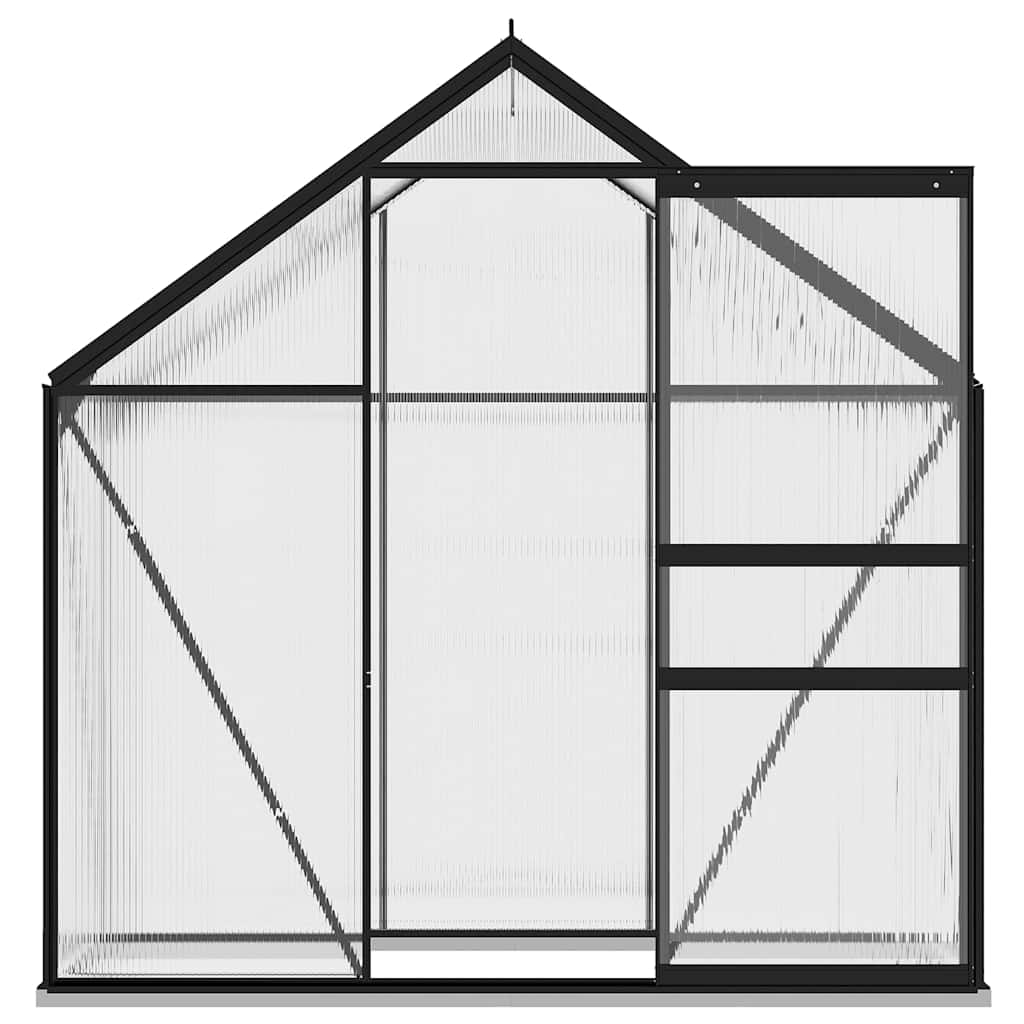 Šiltnamis, antracito spalvos, aliuminis, 2,47m² Šiltnamis, antracito spalvos, aliuminis, 2,47m² - Image 3