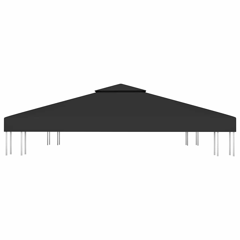 Pavėsinės uždangalas, 2 pakopų, juodas, 3x3m, 310 g/m² Pavėsinės uždangalas, 2 pakopų, juodas, 3x3m, 310 g/m² - Image 3