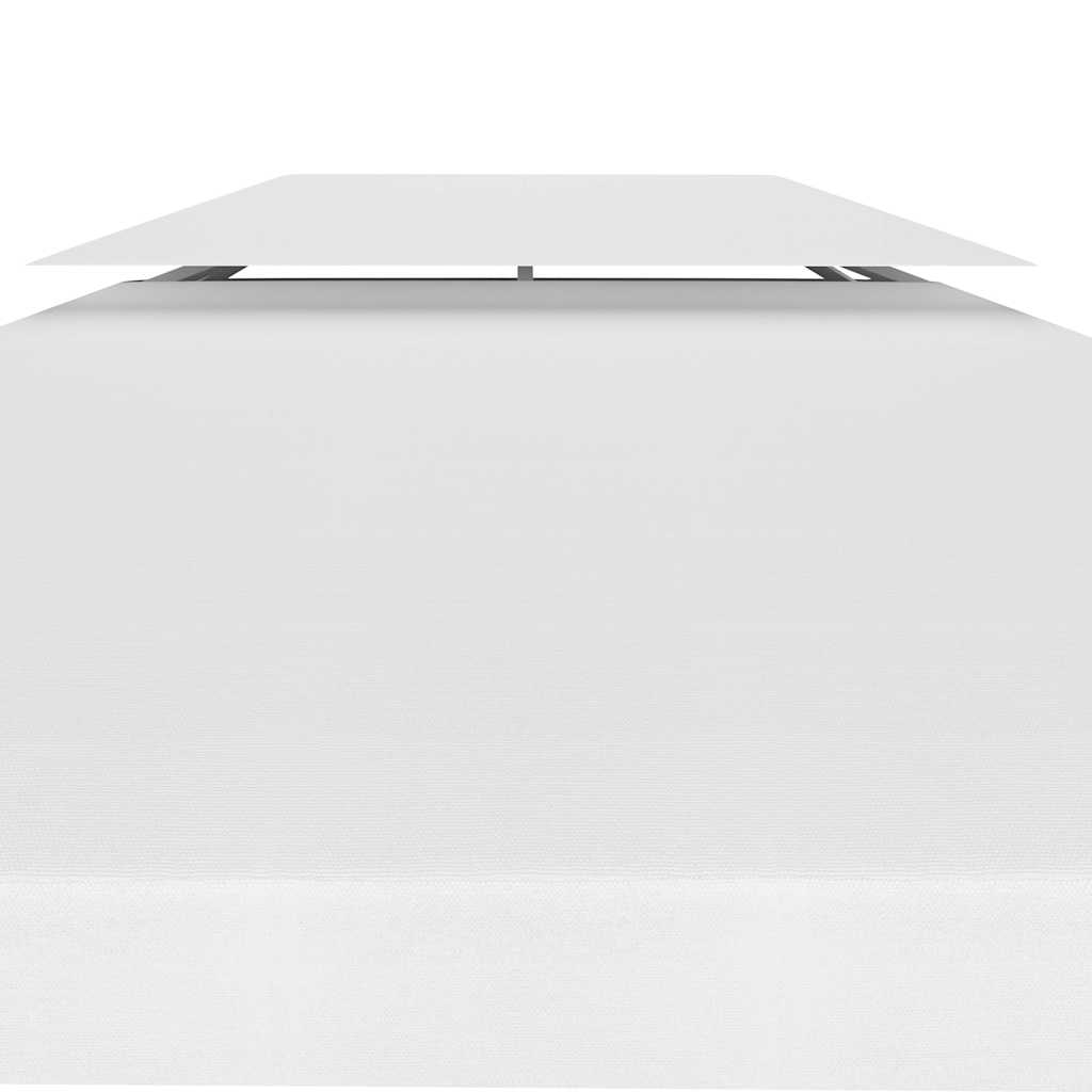 Pavėsinės uždangalas, 2 pakopų, baltas, 3x3m, 310 g/m² Pavėsinės uždangalas, 2 pakopų, baltas, 3x3m, 310 g/m² - Image 4