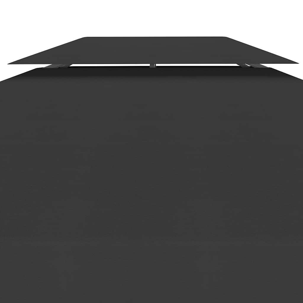 Pavėsinės uždangalas, 2 pakopų, juodas, 4x3m, 310 g/m² Pavėsinės uždangalas, 2 pakopų, juodas, 4x3m, 310 g/m² - Image 4