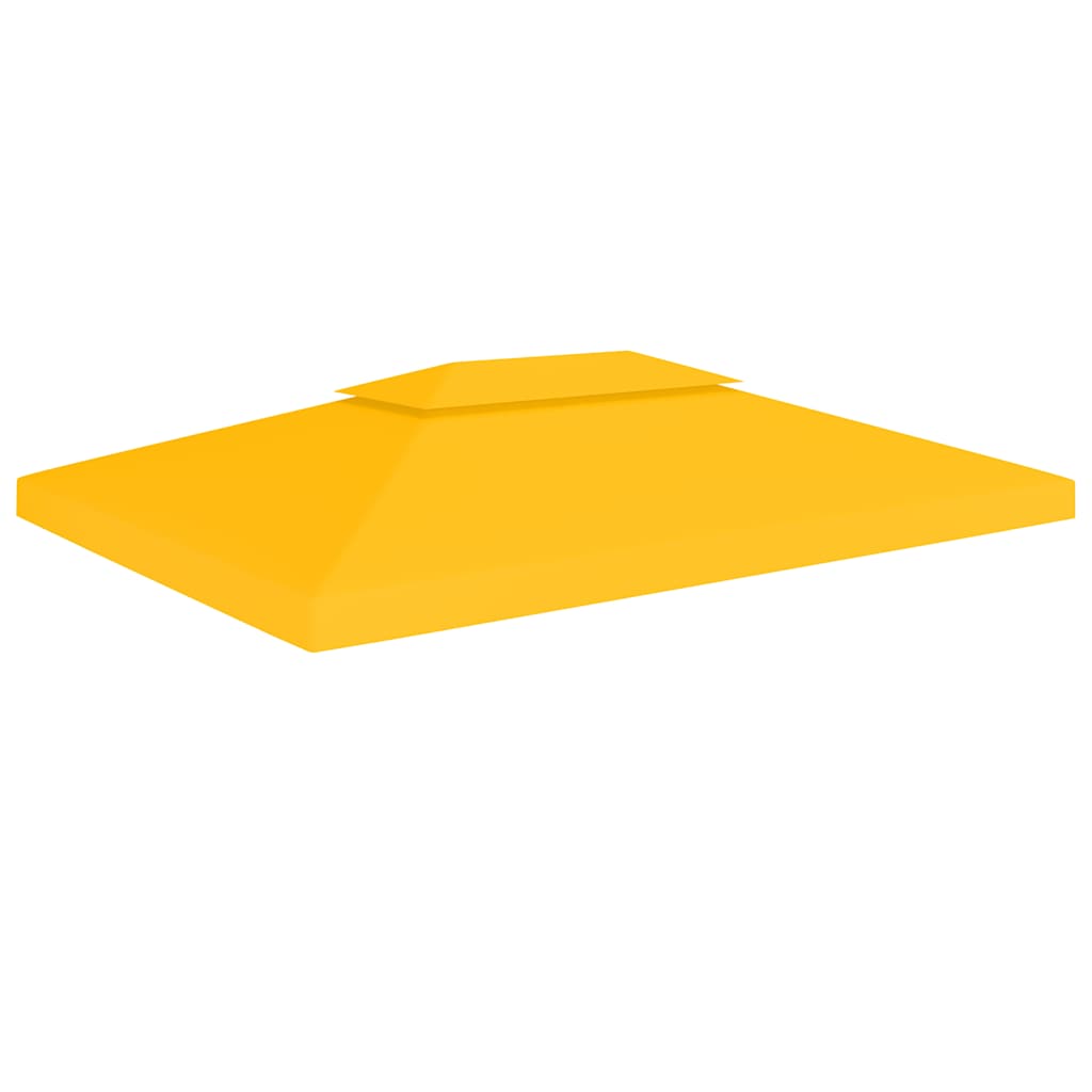 Pavėsinės uždangalas, 2 pakopų, geltonas, 4x3m, 310 g/m² Pavėsinės uždangalas, 2 pakopų, geltonas, 4x3m, 310 g/m² - Image 2