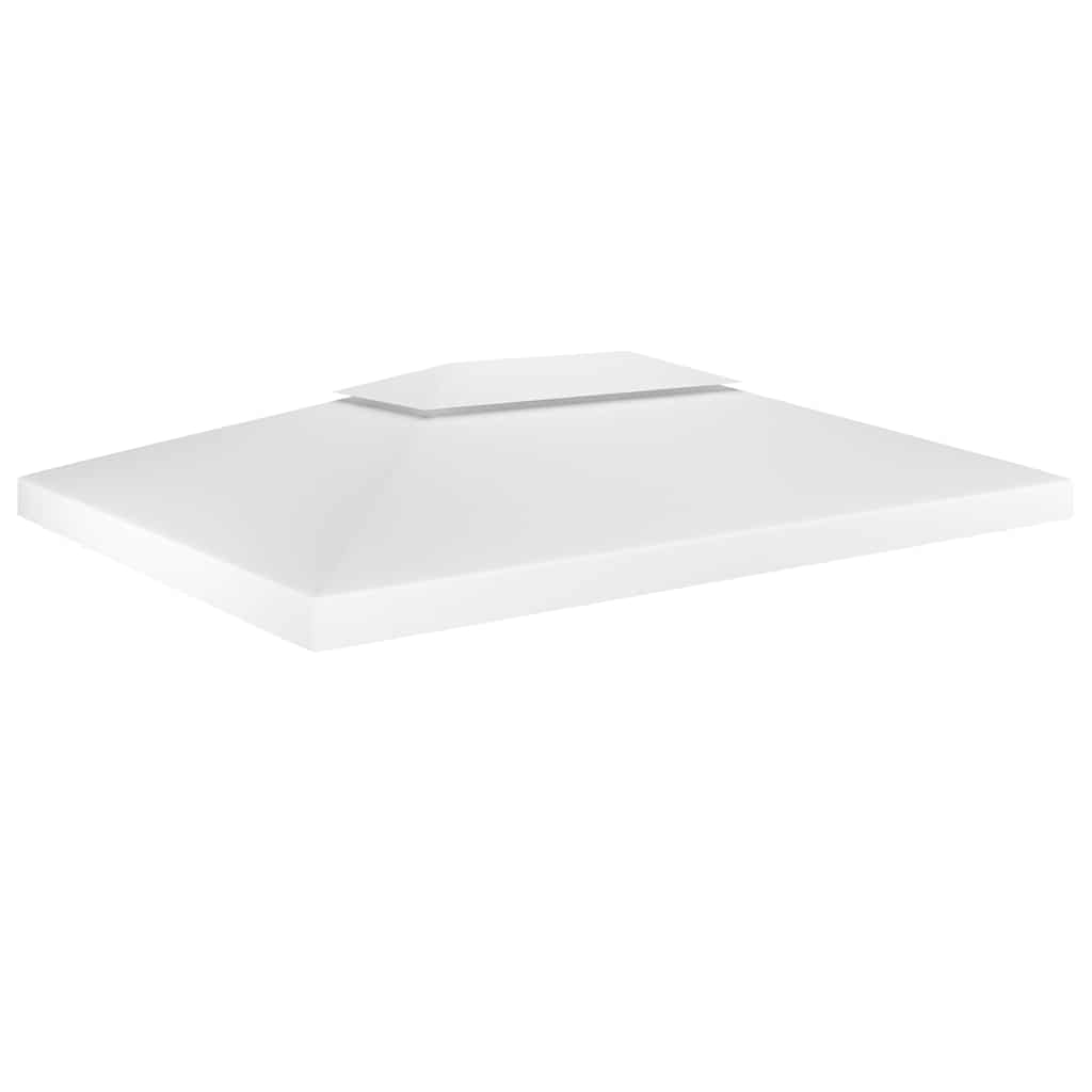 Pavėsinės uždangalas, 2 pakopų, baltas, 4x3m, 310 g/m² Pavėsinės uždangalas, 2 pakopų, baltas, 4x3m, 310 g/m² - Image 2