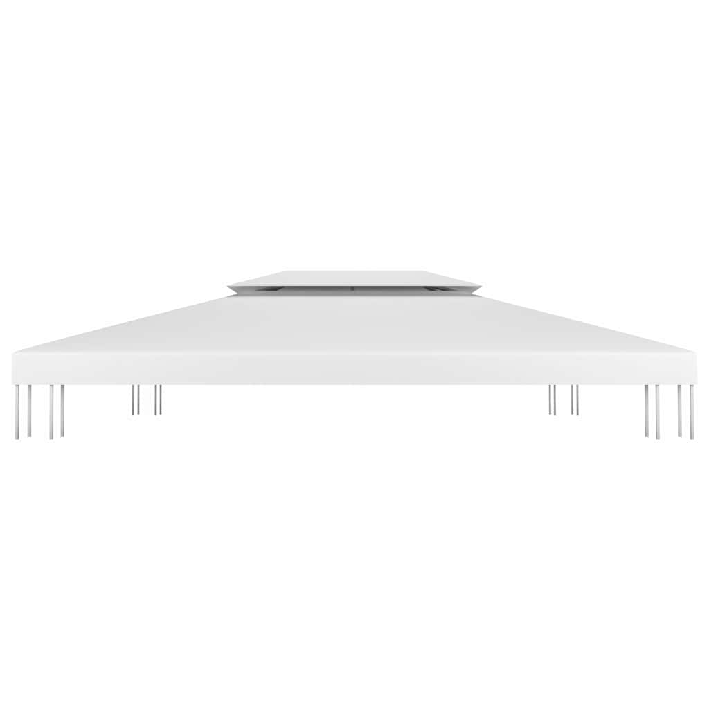 Pavėsinės uždangalas, 2 pakopų, baltas, 4x3m, 310 g/m² Pavėsinės uždangalas, 2 pakopų, baltas, 4x3m, 310 g/m² - Image 3