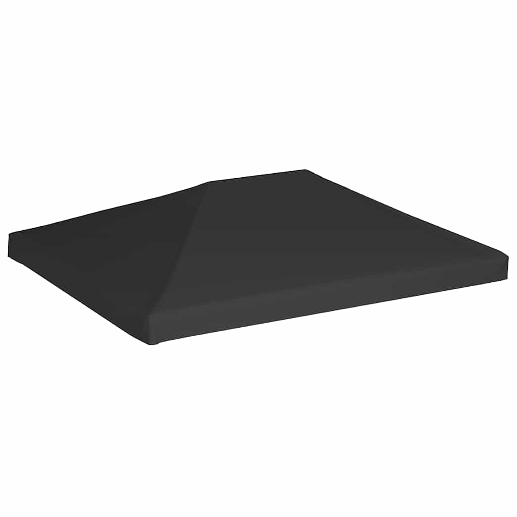 Viršutinis pavėsinės uždangalas, juodos spalvos, 4x3m, 270 g/m² Viršutinis pavėsinės uždangalas, juodos spalvos, 4x3m, 270 g/m² - Image 2