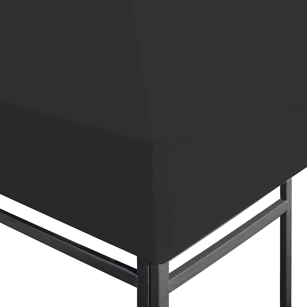 Viršutinis pavėsinės uždangalas, juodos spalvos, 4x3m, 270 g/m² Viršutinis pavėsinės uždangalas, juodos spalvos, 4x3m, 270 g/m² - Image 5