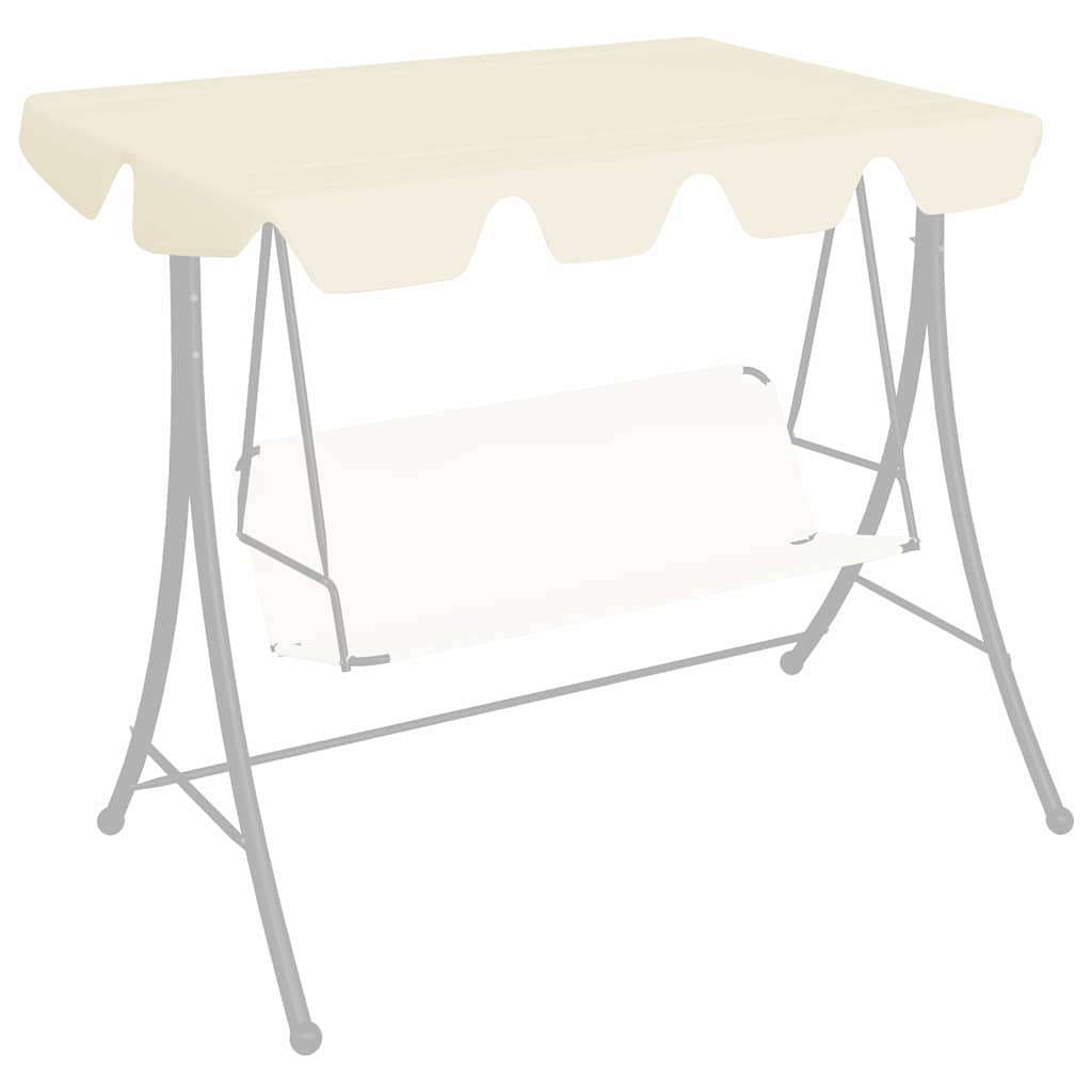Pakaitinis skliautas sodo sūpynėms, kreminis, 150/130×105/70cm Pakaitinis skliautas sodo sūpynėms, kreminis, 150/130x105/70cm - Image 2