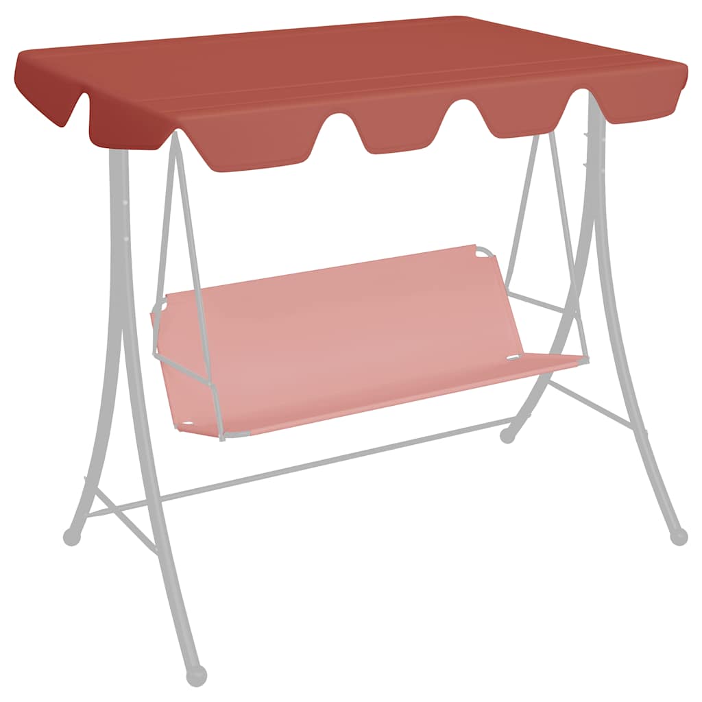 Pakaitinis skliautas sodo sūpynėms, terakota, 150/130×105/70cm Pakaitinis skliautas sodo sūpynėms, terakota, 150/130x105/70cm - Image 2