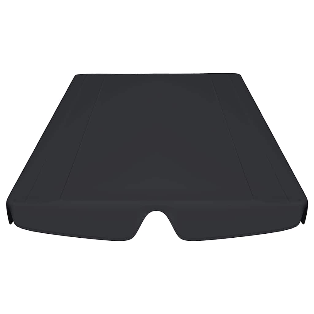 Pakaitinis skliautas sodo sūpynėms, juodas, 150/130×105/70cm Pakaitinis skliautas sodo sūpynėms, juodas, 150/130x105/70cm - Image 4