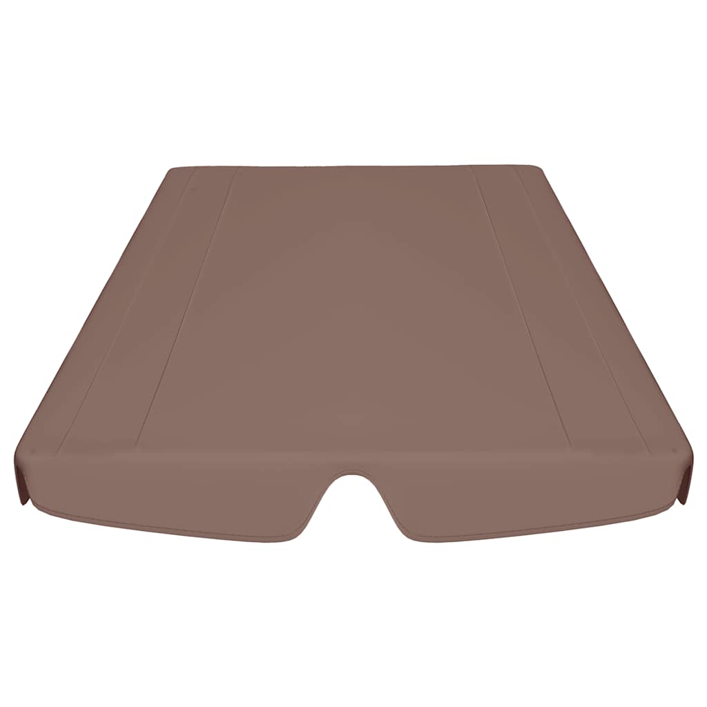 Pakaitinis skliautas sodo sūpynėms, rudas, 150/130×105/70cm Pakaitinis skliautas sodo sūpynėms, rudas, 150/130x105/70cm - Image 4