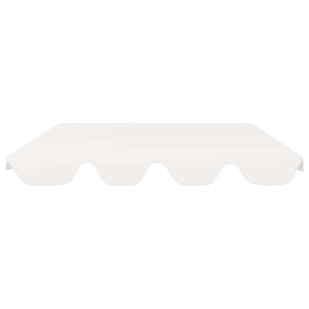 Pakaitinis skliautas sodo sūpynėms, baltas, 150/130×105/70cm Pakaitinis skliautas sodo sūpynėms, baltas, 150/130x105/70cm - Image 3