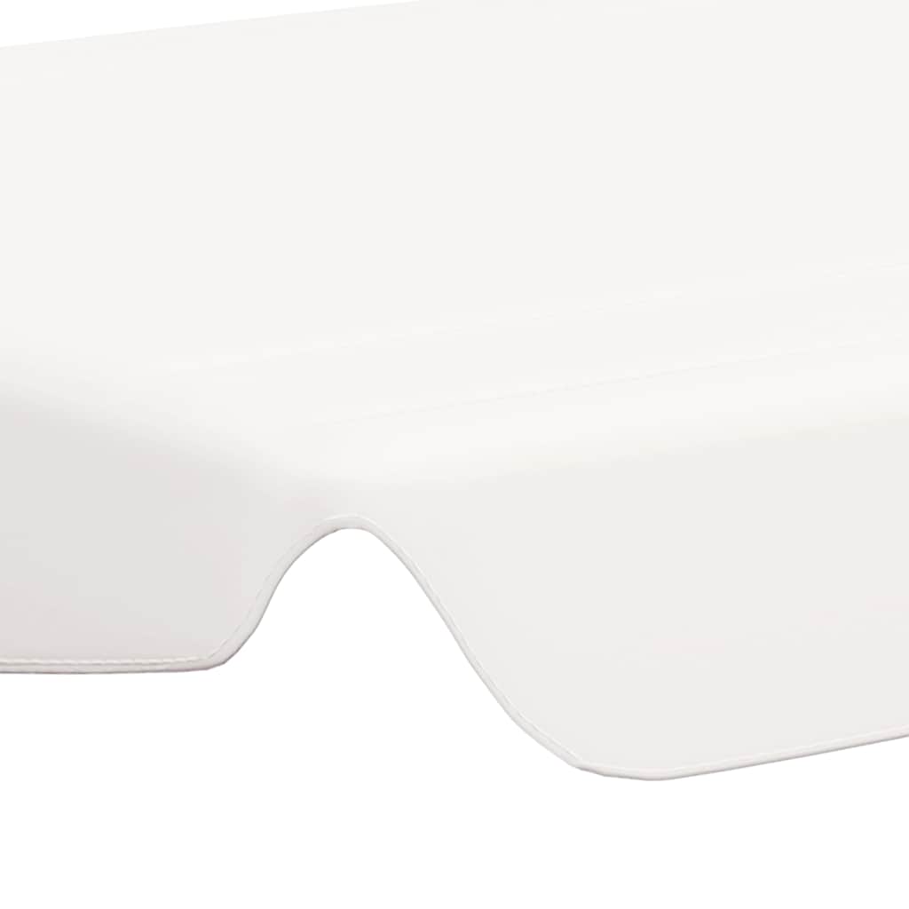 Pakaitinis skliautas sodo sūpynėms, baltas, 150/130×105/70cm Pakaitinis skliautas sodo sūpynėms, baltas, 150/130x105/70cm - Image 5