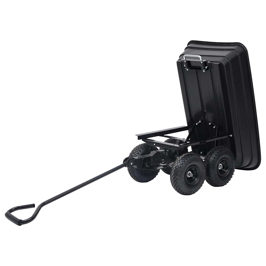 Paverčiamas rankinis sodo vežimėlis, juodos spalvos, 300kg, 75l Paverčiamas rankinis sodo vežimėlis, juodos spalvos, 300kg, 75l - Image 11