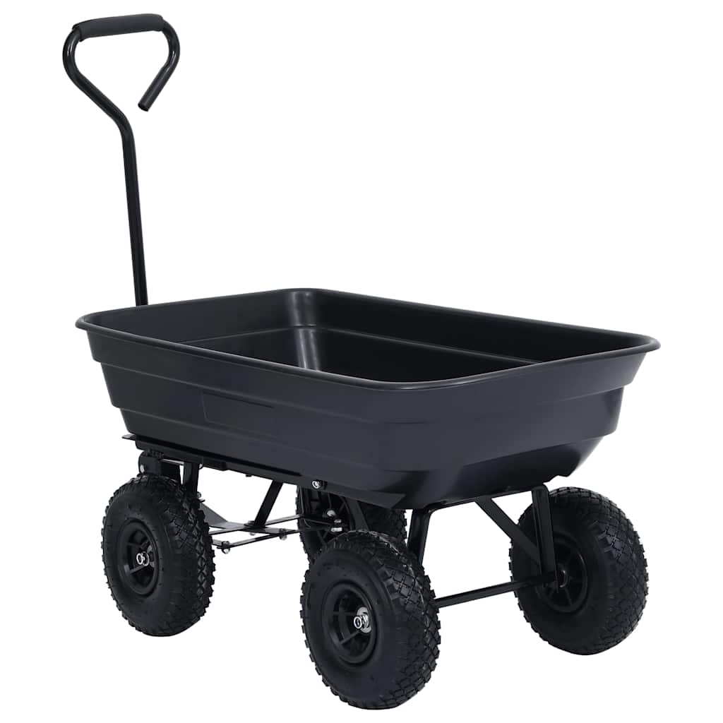 Paverčiamas rankinis sodo vežimėlis, juodos spalvos, 300kg, 75l Paverčiamas rankinis sodo vežimėlis, juodos spalvos, 300kg, 75l - Image 3
