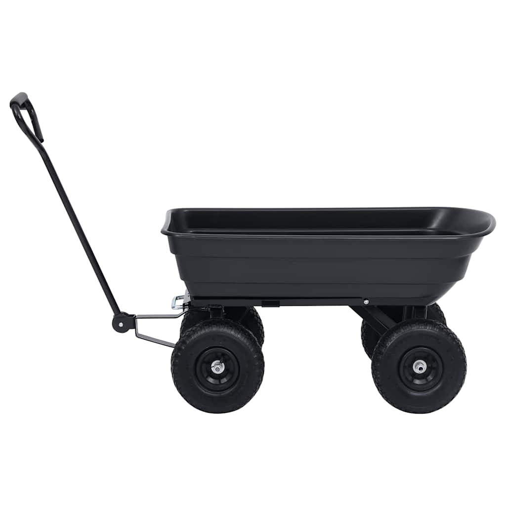 Paverčiamas rankinis sodo vežimėlis, juodos spalvos, 300kg, 75l Paverčiamas rankinis sodo vežimėlis, juodos spalvos, 300kg, 75l - Image 4