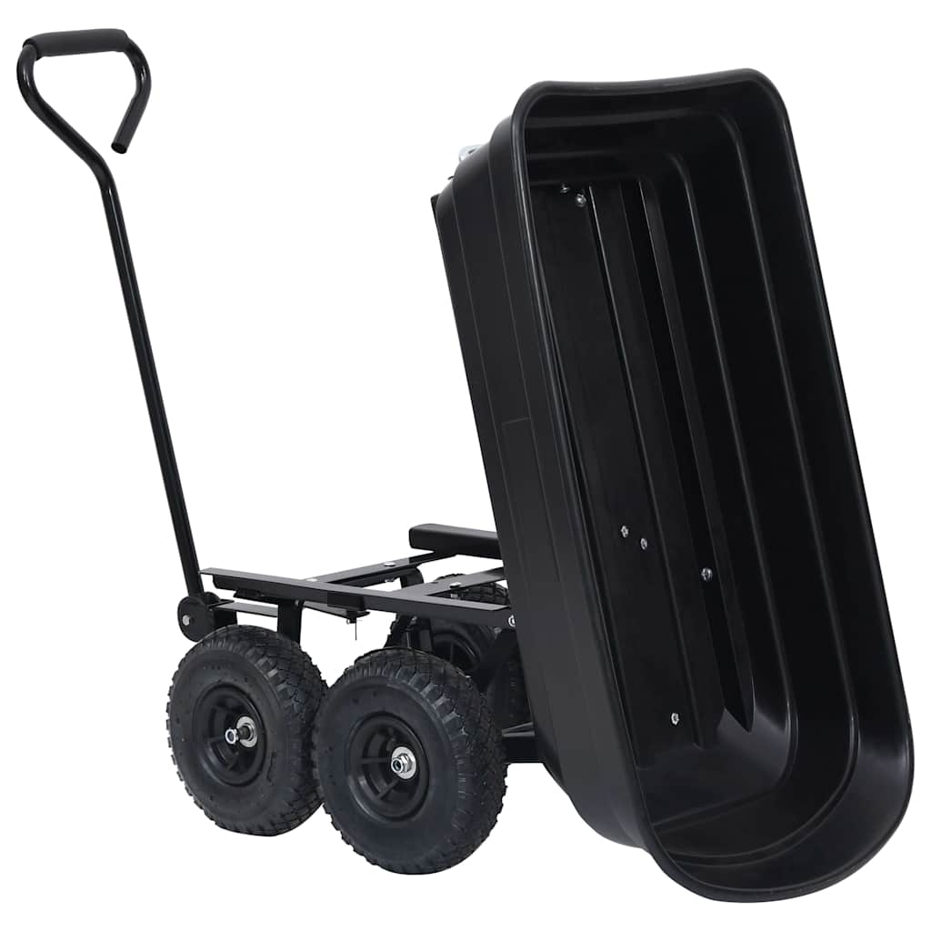 Paverčiamas rankinis sodo vežimėlis, juodos spalvos, 300kg, 75l Paverčiamas rankinis sodo vežimėlis, juodos spalvos, 300kg, 75l - Image 10