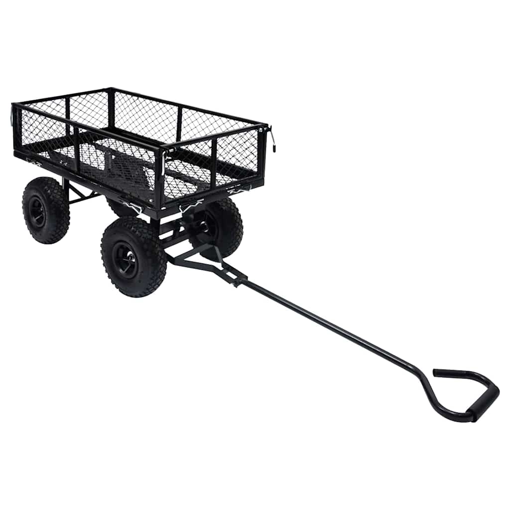 Rankinis sodo vežimėlis, juodos spalvos, 250kg Rankinis sodo vežimėlis, juodos spalvos, 250kg - Image 2