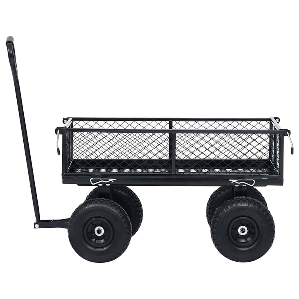 Rankinis sodo vežimėlis, juodos spalvos, 250kg Rankinis sodo vežimėlis, juodos spalvos, 250kg - Image 3