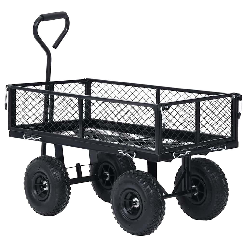Rankinis sodo vežimėlis, juodos spalvos, 250kg Rankinis sodo vežimėlis, juodos spalvos, 250kg - Image 5