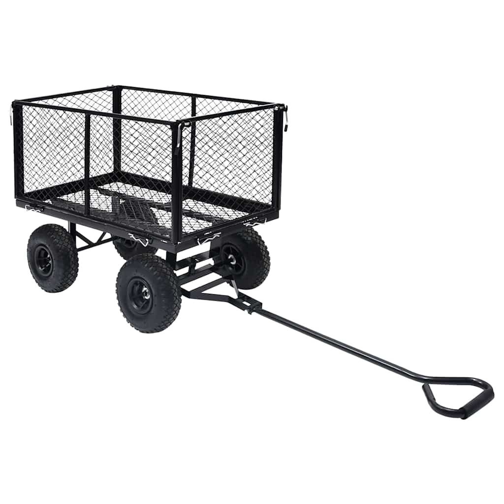 Rankinis sodo vežimėlis, juodos spalvos, 350kg Rankinis sodo vežimėlis, juodos spalvos, 350kg - Image 2