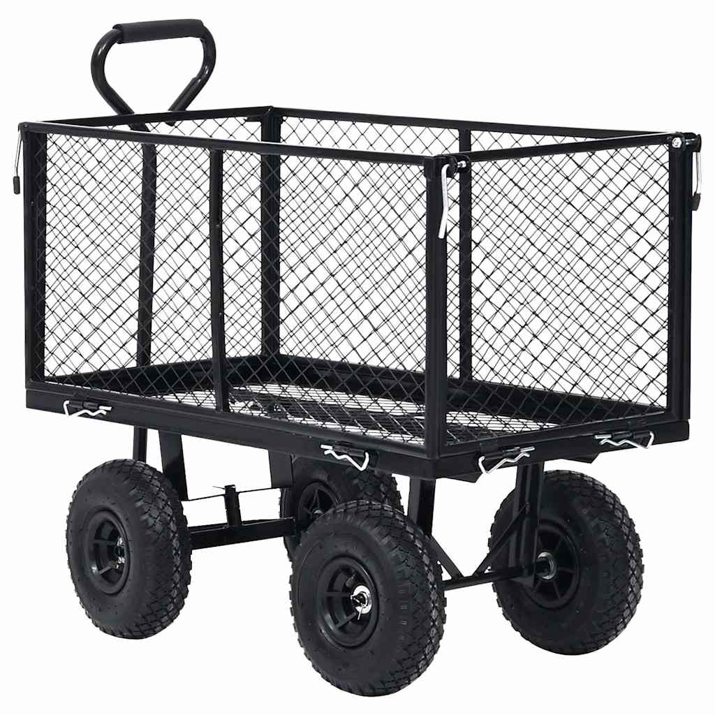 Rankinis sodo vežimėlis, juodos spalvos, 350kg Rankinis sodo vežimėlis, juodos spalvos, 350kg - Image 4