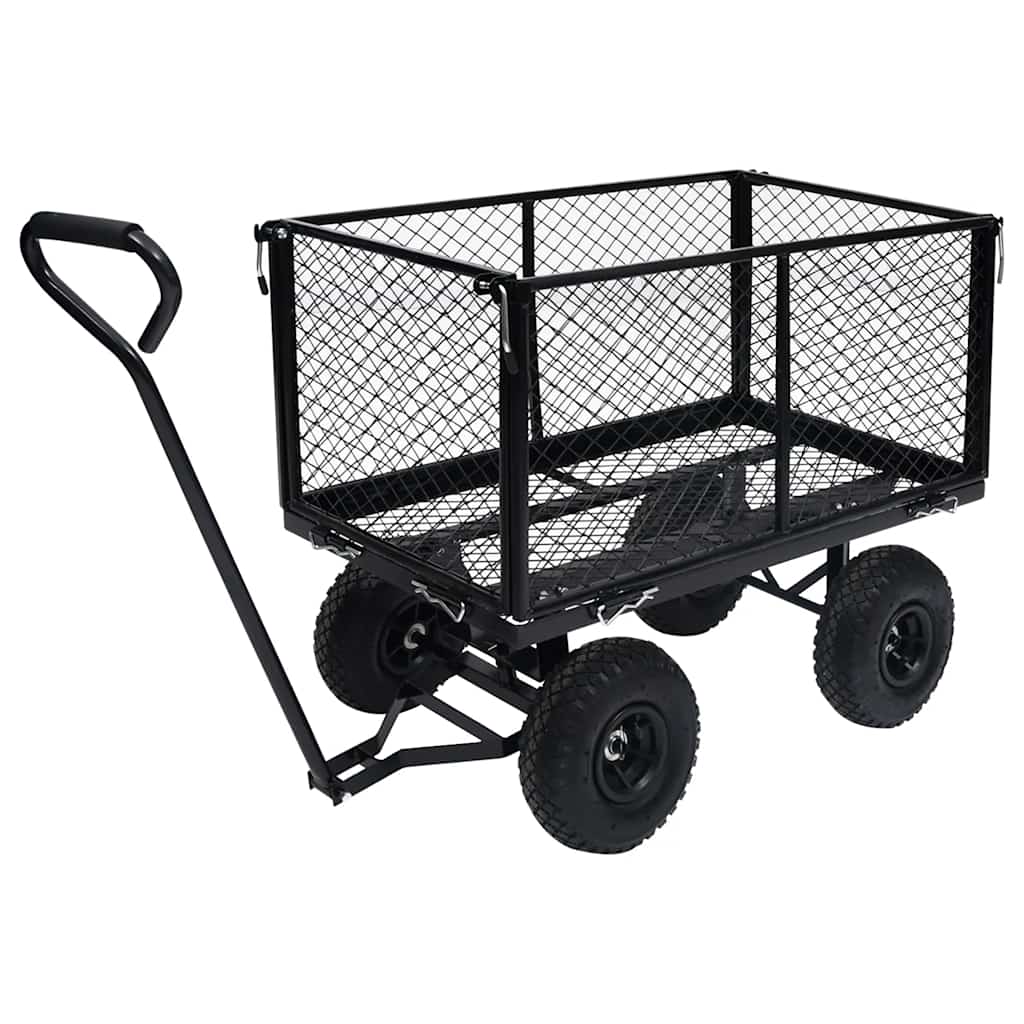 Rankinis sodo vežimėlis, juodos spalvos, 350kg Rankinis sodo vežimėlis, juodos spalvos, 350kg - Image 5