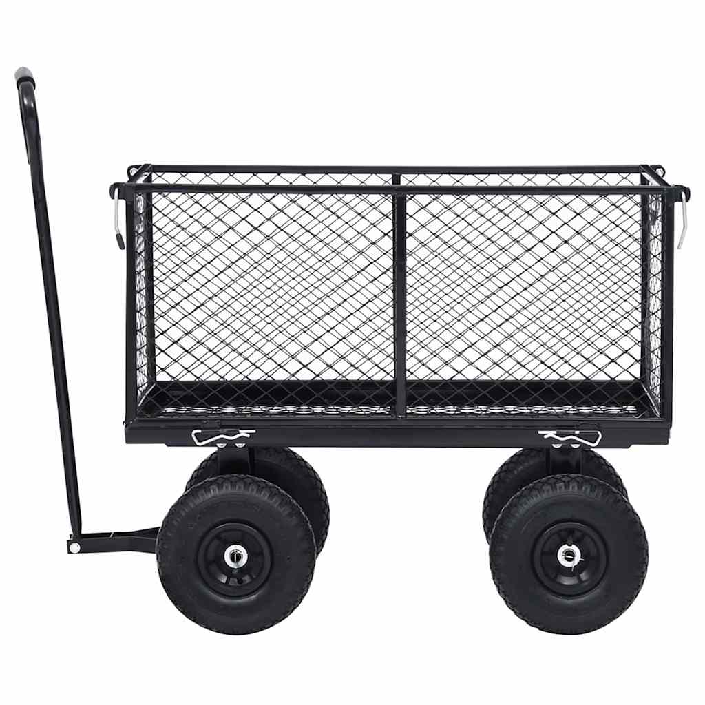 Rankinis sodo vežimėlis, juodos spalvos, 350kg Rankinis sodo vežimėlis, juodos spalvos, 350kg - Image 6