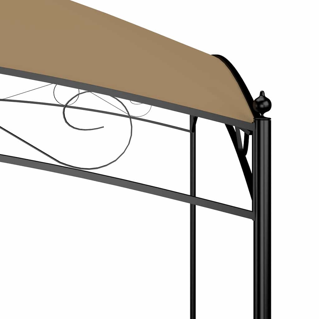 Pavėsinė, taupe spalvos, 3x4x2,65m, 180 g/m² Pavėsinė, taupe spalvos, 3x4x2,65m, 180 g/m² - Image 4