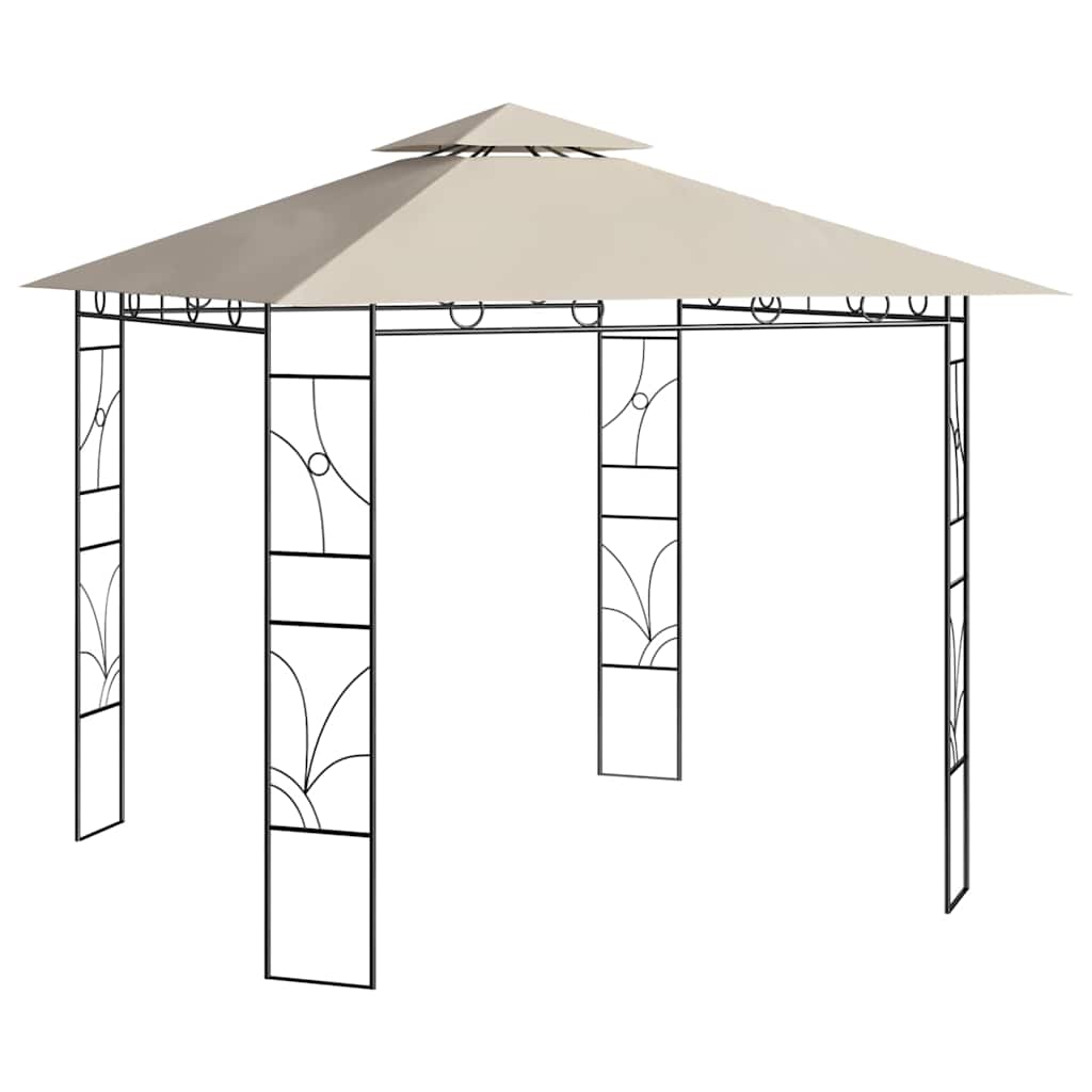 Pavėsinė, kreminės spalvos, 3x3x2,7m, 160g/m² Pavėsinė, kreminės spalvos, 3x3x2,7m, 160g/m² - Image 2