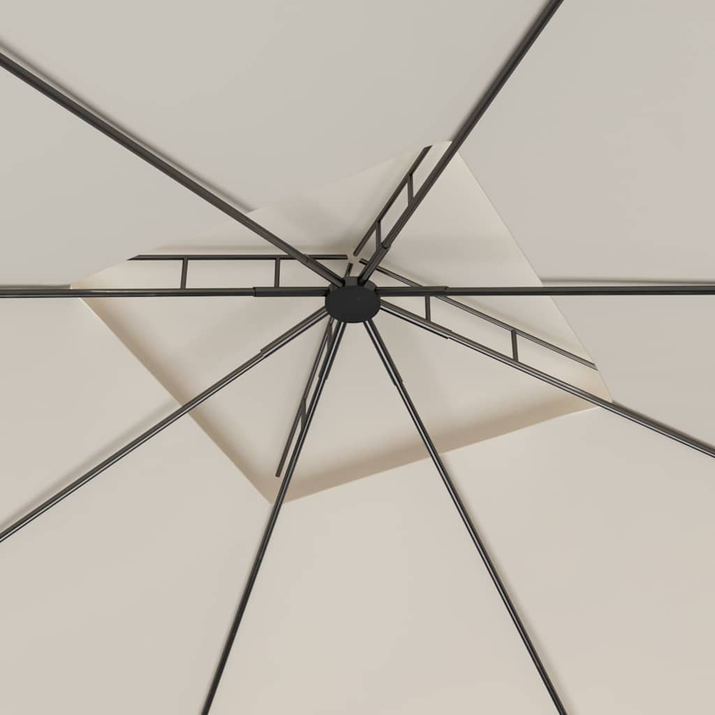 Pavėsinė, kreminės spalvos, 3x3x2,7m, 160g/m² Pavėsinė, kreminės spalvos, 3x3x2,7m, 160g/m² - Image 4