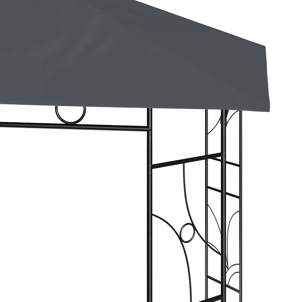 Pavėsinė, antracito spalvos, 3x3x2,7m, 160g/m² Pavėsinė, antracito spalvos, 3x3x2,7m, 160g/m² - Image 3