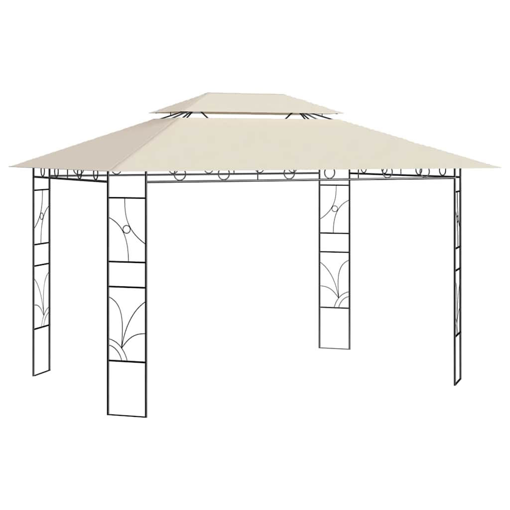 Pavėsinė, kreminės spalvos, 4x3x2,7m, 160g/m² Pavėsinė, kreminės spalvos, 4x3x2,7m, 160g/m² - Image 2
