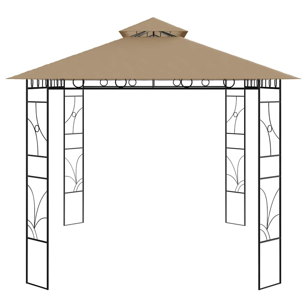 Pavėsinė, taupe spalvos, 4x3x2,7m, 160g/m² Pavėsinė, taupe spalvos, 4x3x2,7m, 160g/m² - Image 3